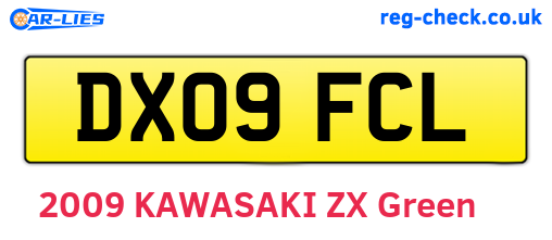 DX09FCL are the vehicle registration plates.