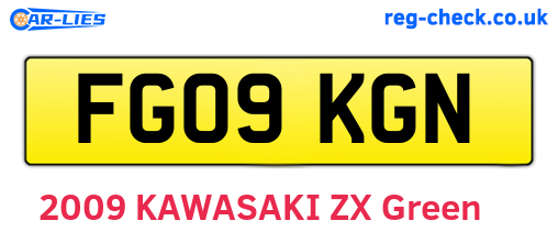 FG09KGN are the vehicle registration plates.