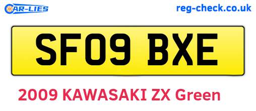 SF09BXE are the vehicle registration plates.