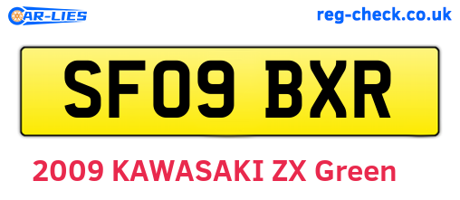 SF09BXR are the vehicle registration plates.