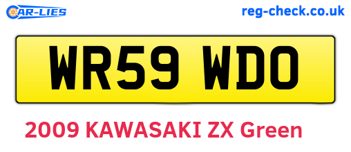 WR59WDO are the vehicle registration plates.