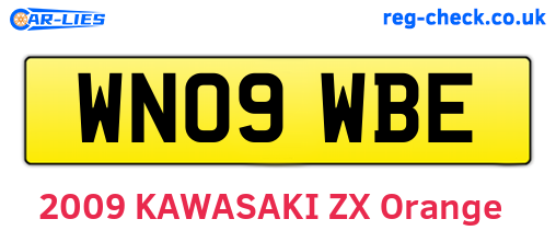 WN09WBE are the vehicle registration plates.