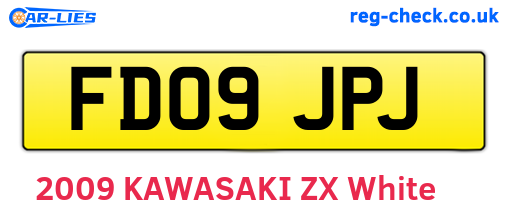 FD09JPJ are the vehicle registration plates.