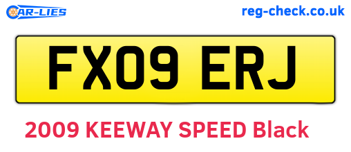FX09ERJ are the vehicle registration plates.
