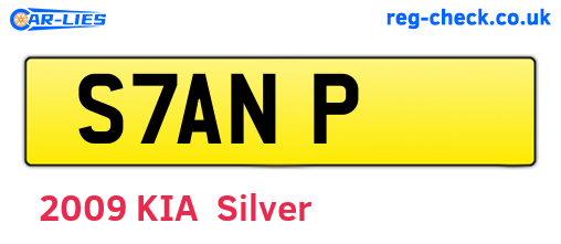 S7ANP are the vehicle registration plates.