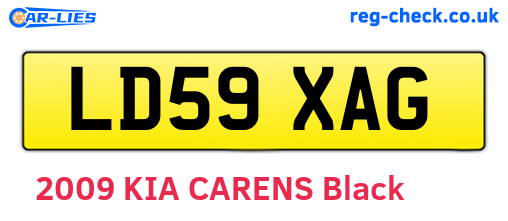 LD59XAG are the vehicle registration plates.