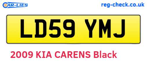 LD59YMJ are the vehicle registration plates.