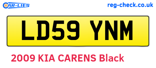 LD59YNM are the vehicle registration plates.
