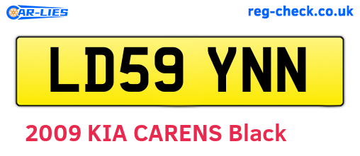 LD59YNN are the vehicle registration plates.