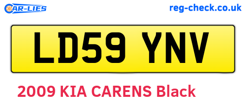 LD59YNV are the vehicle registration plates.