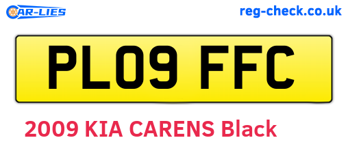 PL09FFC are the vehicle registration plates.