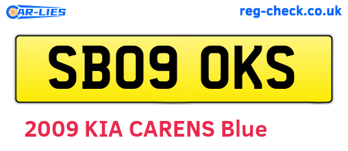 SB09OKS are the vehicle registration plates.