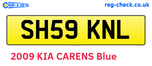 SH59KNL are the vehicle registration plates.