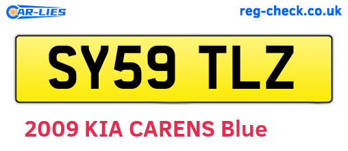 SY59TLZ are the vehicle registration plates.