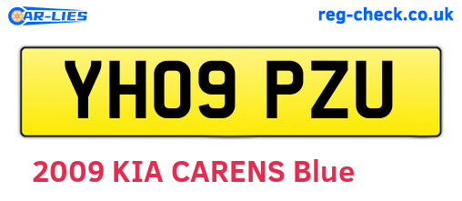 YH09PZU are the vehicle registration plates.