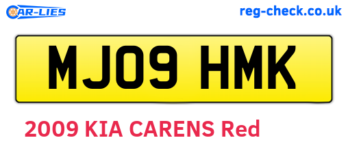 MJ09HMK are the vehicle registration plates.