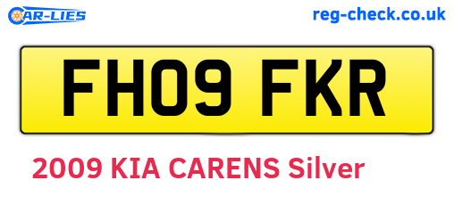 FH09FKR are the vehicle registration plates.