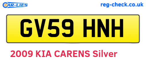 GV59HNH are the vehicle registration plates.