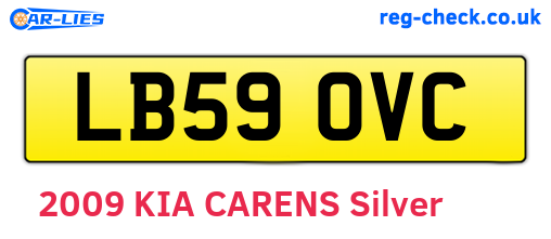 LB59OVC are the vehicle registration plates.