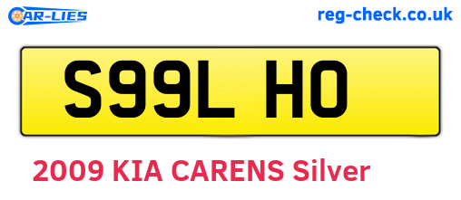 S99LHO are the vehicle registration plates.