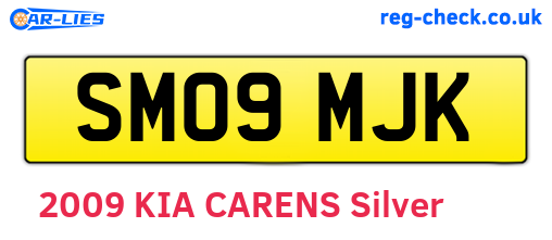 SM09MJK are the vehicle registration plates.