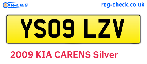 YS09LZV are the vehicle registration plates.