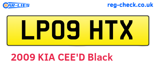LP09HTX are the vehicle registration plates.