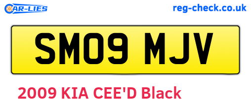 SM09MJV are the vehicle registration plates.