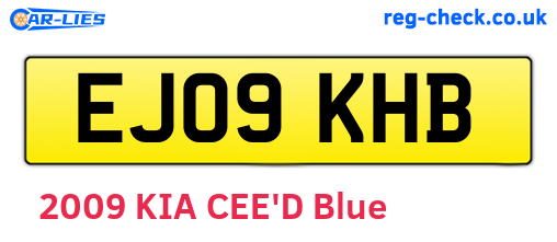 EJ09KHB are the vehicle registration plates.