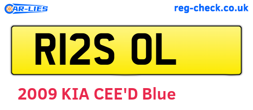 R12SOL are the vehicle registration plates.