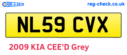NL59CVX are the vehicle registration plates.