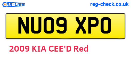 NU09XPO are the vehicle registration plates.