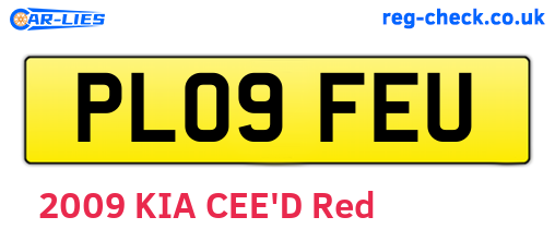 PL09FEU are the vehicle registration plates.