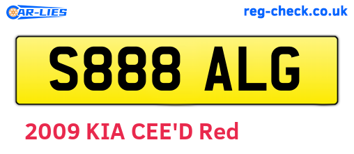 S888ALG are the vehicle registration plates.