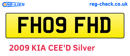 FH09FHD are the vehicle registration plates.