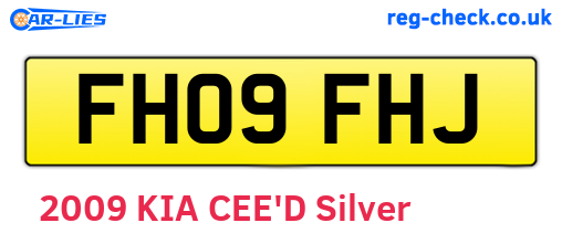 FH09FHJ are the vehicle registration plates.
