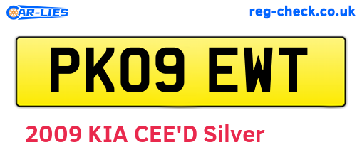 PK09EWT are the vehicle registration plates.