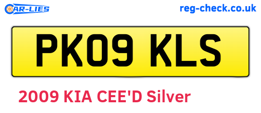 PK09KLS are the vehicle registration plates.
