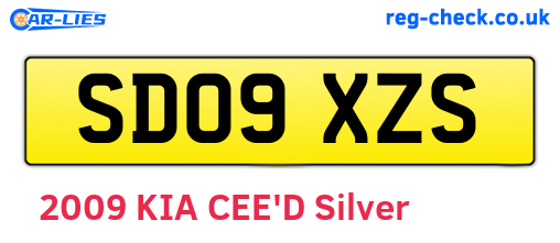 SD09XZS are the vehicle registration plates.