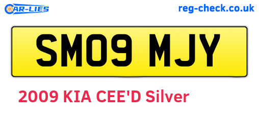 SM09MJY are the vehicle registration plates.