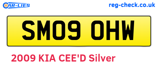 SM09OHW are the vehicle registration plates.