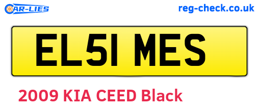 EL51MES are the vehicle registration plates.