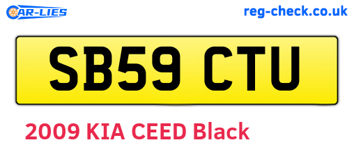 SB59CTU are the vehicle registration plates.