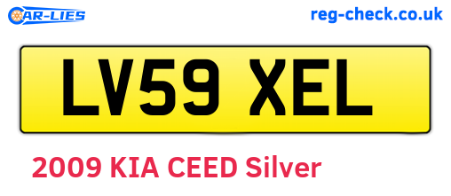 LV59XEL are the vehicle registration plates.