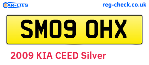 SM09OHX are the vehicle registration plates.