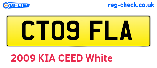 CT09FLA are the vehicle registration plates.