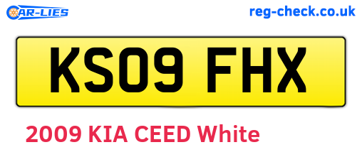 KS09FHX are the vehicle registration plates.