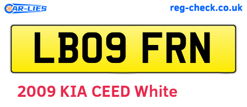 LB09FRN are the vehicle registration plates.