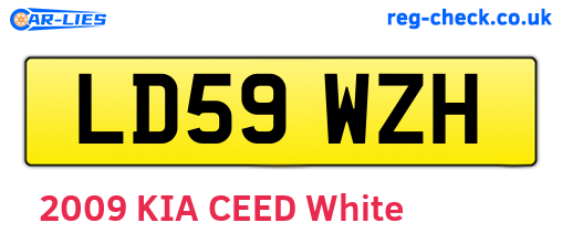 LD59WZH are the vehicle registration plates.