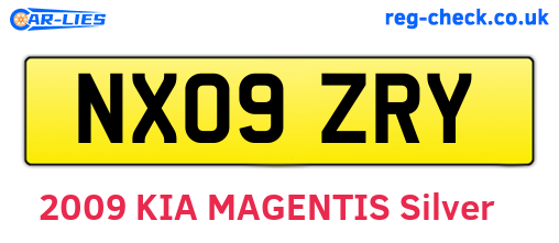 NX09ZRY are the vehicle registration plates.